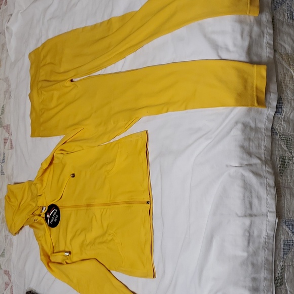 Julia Just Vibing Seamless Zip Up Legging Set - Yellow Size S/M - Picture 4 of 10